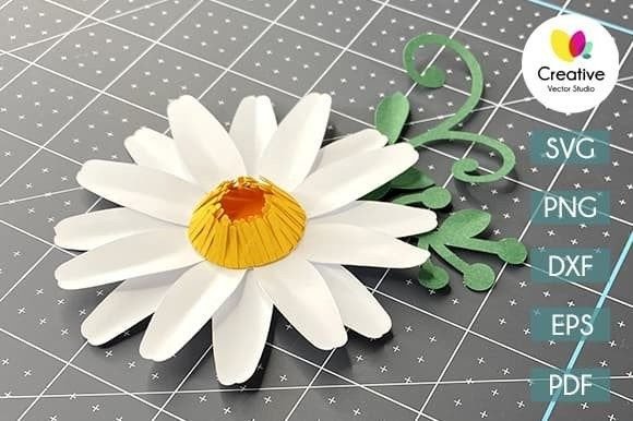 3D SVG Paper Flowers: Template №16 Review