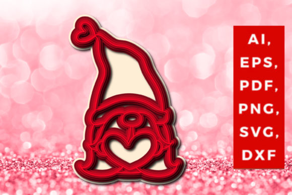 3D SVG Shapes: Valentine Gnome Review