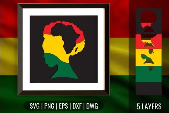 Black Woman Shadow Box 3D SVG Review