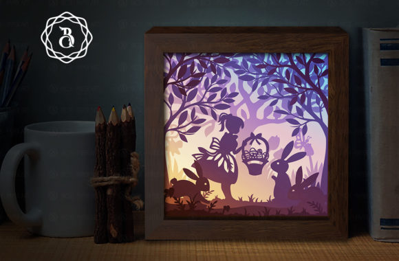 Easter Bunny 3D SVG Shadow Boxes Review