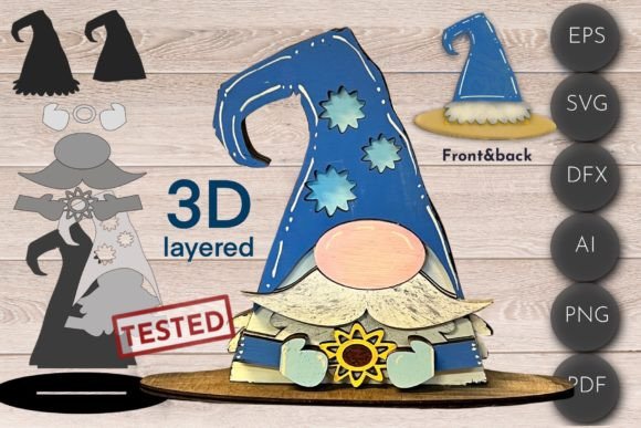 Gnome 3D SVG: Sunflower Shapes for Branding