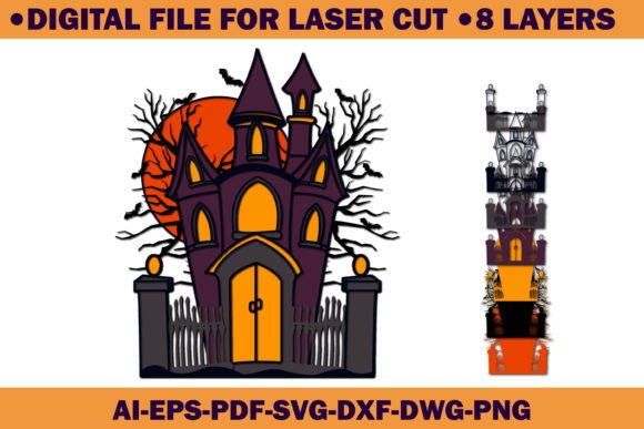 Halloween House SVG: Crafts & Graphics