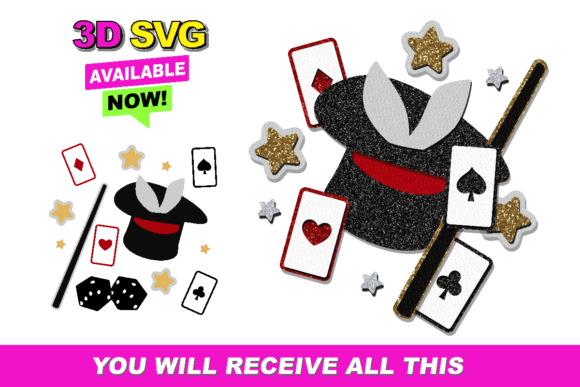 Magic Elements 3D SVG: Graphics for Crafts
