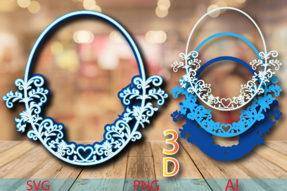 Mandala Love Shadow Frame 3D SVG Shapes Review