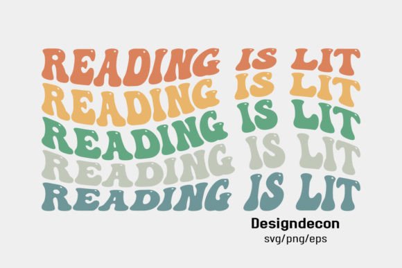 Retro Reading Graphics for Crafts