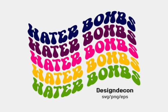 Review: Water Bombs Retro Wavy Groovy 3D Svg Png