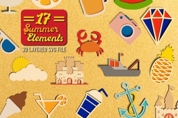 Summer 3D Graphics for Crafts & Branding